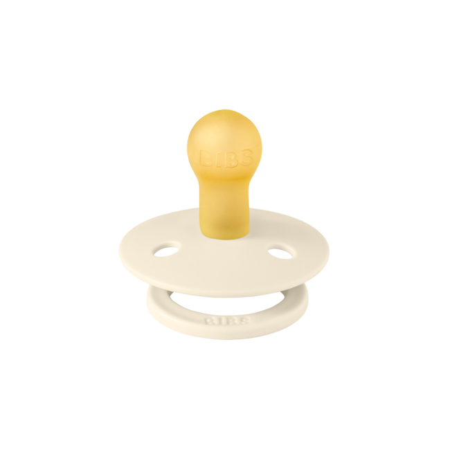 BIBS – Studio Collection - Fopspeen - Rond – Ivory/Vanilla – Maat 2 – 2 Stuks