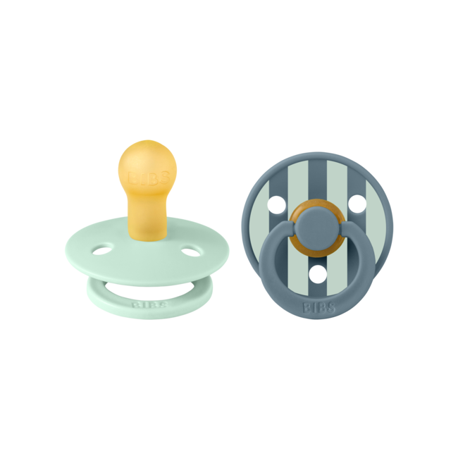 BIBS – Studio Collection - Fopspeen - Rond – Nordic Mint/Petrol – Maat 1 – 2 Stuks