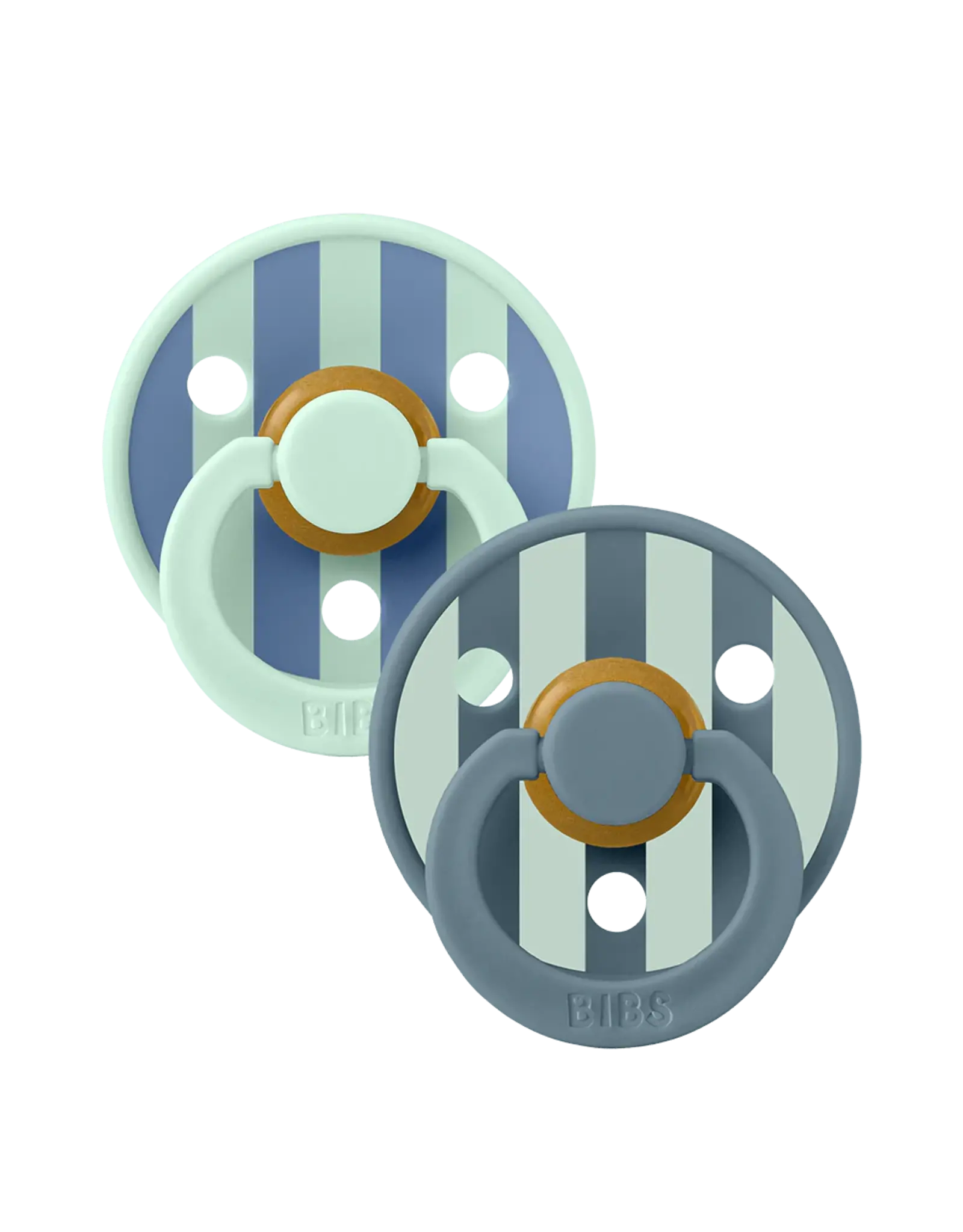 Bibs � Studio Collection - Fopspeen - Rond � Nordic Mint/Petrol � Maat 1 � 2 Stuks