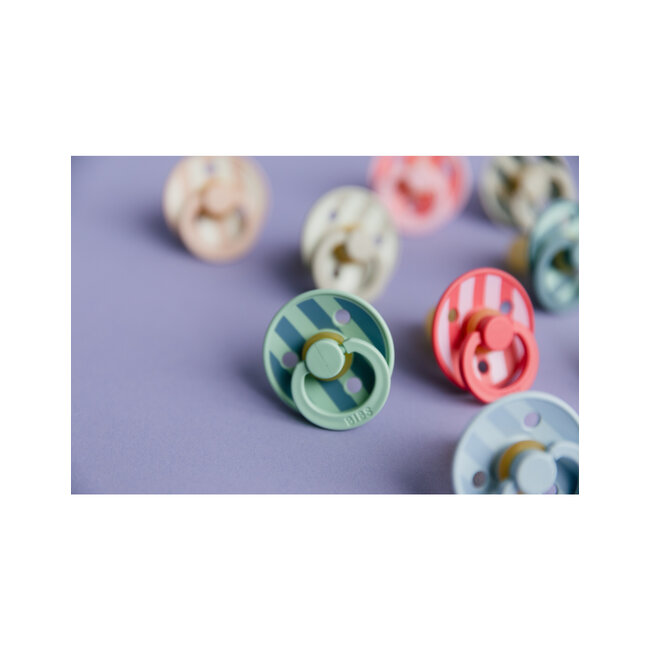 BIBS – Studio Collection - Fopspeen - Rond – Nordic Mint/Petrol – Maat 2 – 2 Stuks