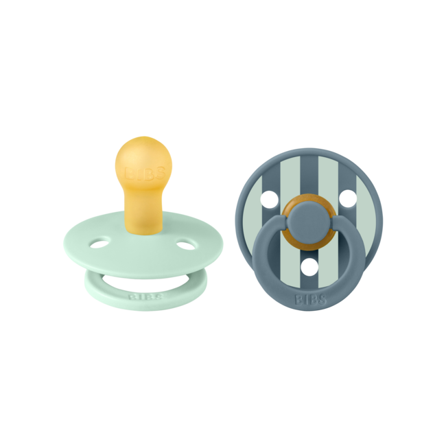 BIBS – Studio Collection - Fopspeen - Rond – Nordic Mint/Petrol – Maat 2 – 2 Stuks