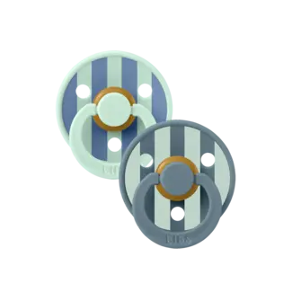 Bibs BIBS – Studio Collection - Fopspeen - Rond – Nordic Mint/Petrol – Maat 2 – 2 Stuks