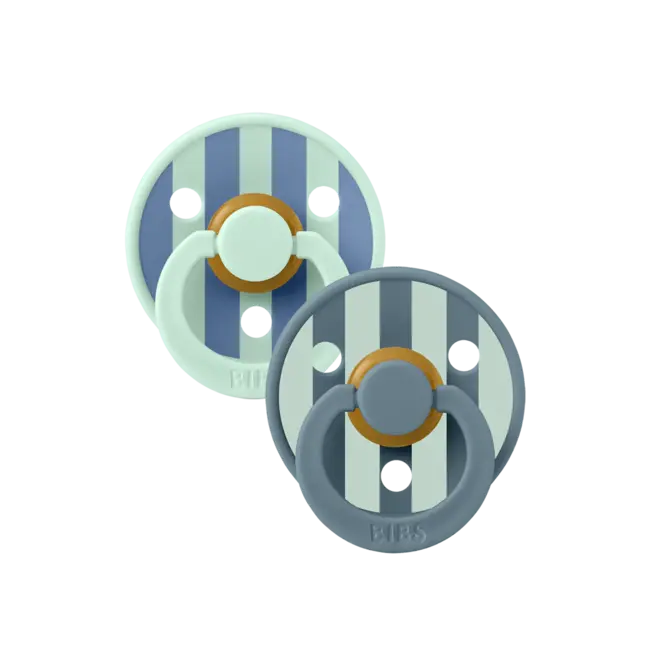 Bibs BIBS – Studio Collection - Fopspeen - Rond – Nordic Mint/Petrol – Maat 2 – 2 Stuks