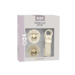 Bibs BIBS – Pacifier & Clip Gift Set – Ivory - Rond – 2 Fopspenen + Fopspeenkoord – Maat 1