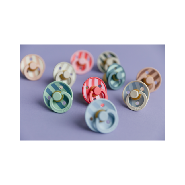 BIBS – Studio Collection - Fopspeen - Rond – Blush Mix – Maat 2 – 2 Stuks