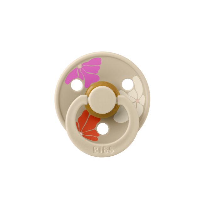 BIBS – Studio Collection - Fopspeen - Rond – Vanilla Mix – Maat 1 – 2 Stuks