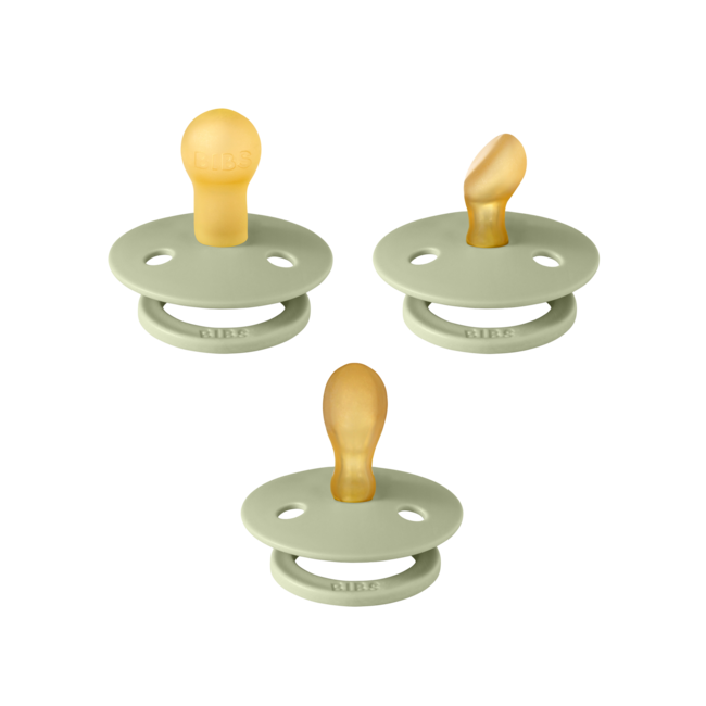 Bibs - Fopspeen - Try It Collection - Maat 1 - 3 stuks - Sage