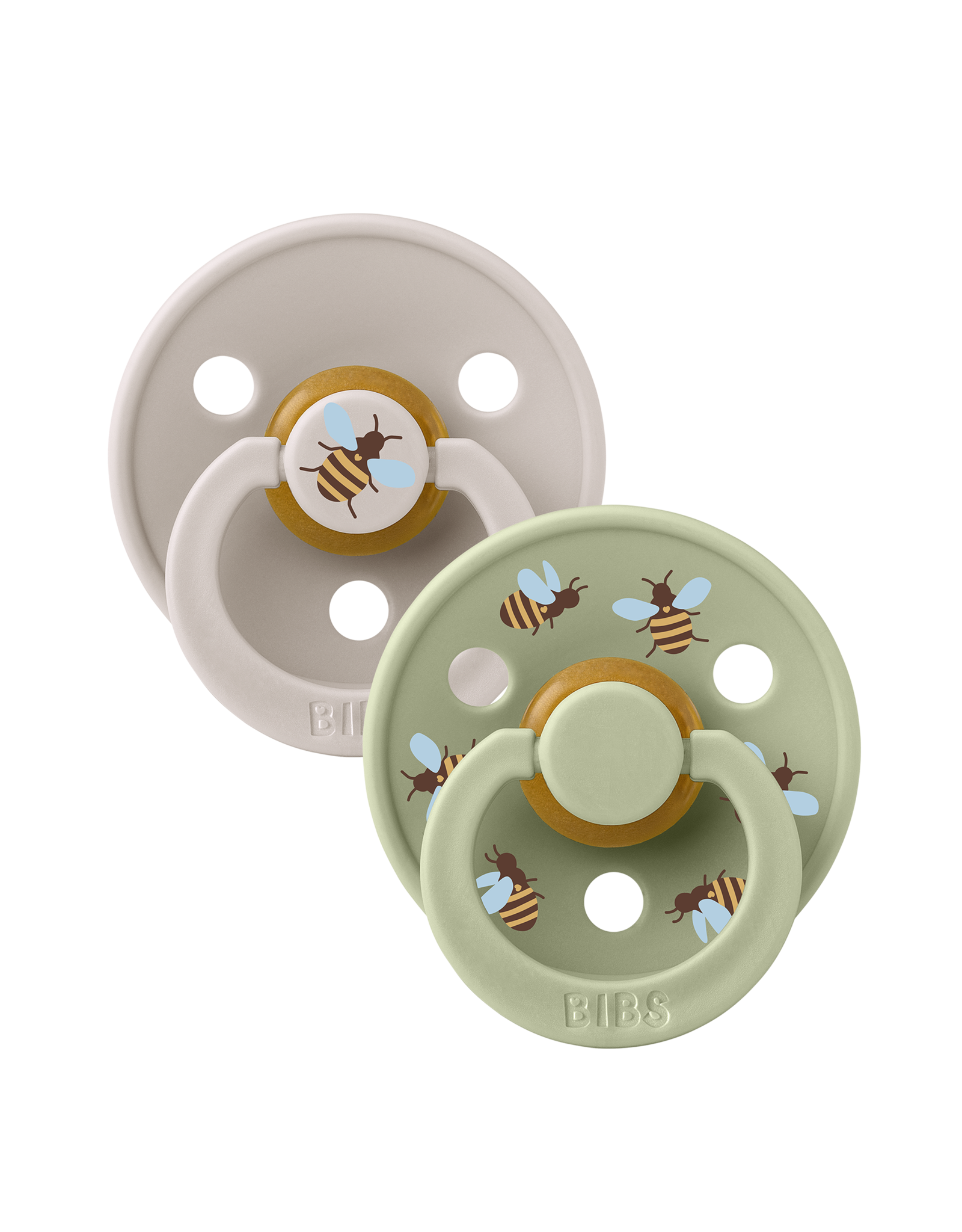 Bibs � Studio Collection - Fopspeen - Rond � Bumblebee/Mushroom � Maat 3 � 2 Stuks