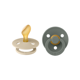 Bibs BIBS - Colour Fopspeen - Anatomisch - Maat 2 - Vanilla/Pine - 2 Stuks