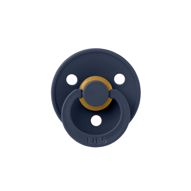 BIBS - Colour Fopspeen - Rond - Maat 1 - Luna/Deep Space - 2 Stuks