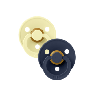 Bibs BIBS - Colour Fopspeen - Rond - Maat 1 - Luna/Deep Space - 2 Stuks