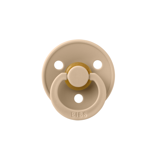 BIBS - Colour Fopspeen - Rond - Maat 2 - Taupe/Scuba - 2 Stuks