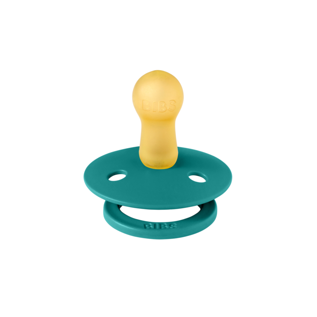 BIBS - Colour Fopspeen - Rond - Maat 2 - Taupe/Scuba - 2 Stuks