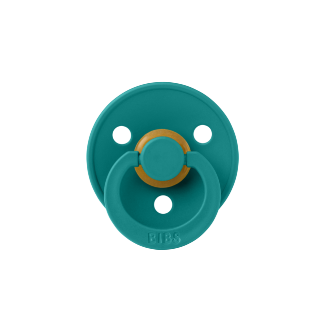 BIBS - Colour Fopspeen - Rond - Maat 2 - Taupe/Scuba - 2 Stuks