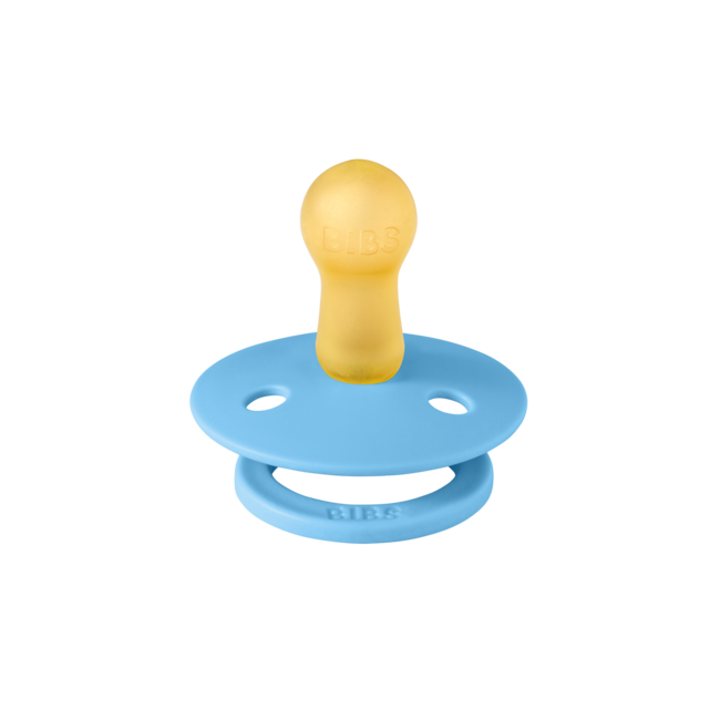 BIBS - Colour Fopspeen - Rond - Maat 1 - Mushroom/Breeze - 2 Stuks