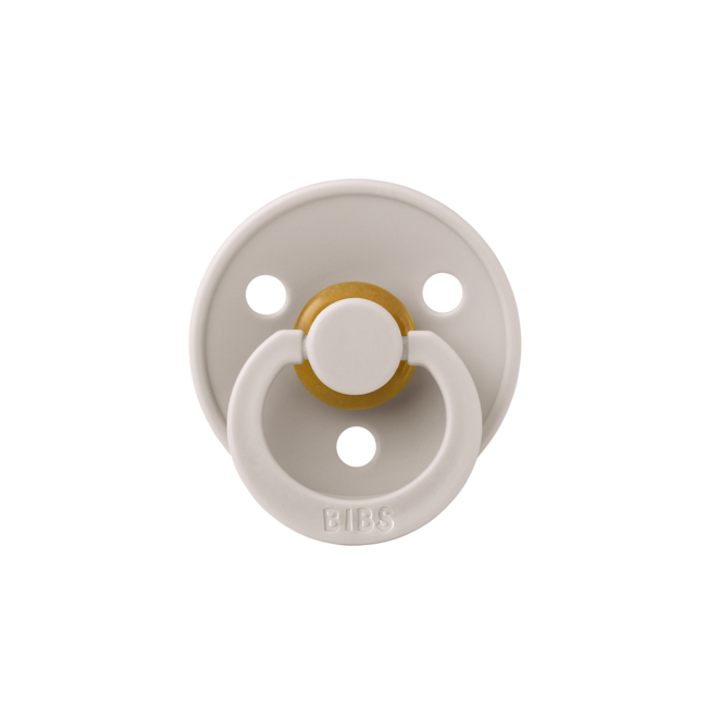 BIBS - Colour Fopspeen - Rond - Maat 2 - Mushroom/Breeze - 2 Stuks