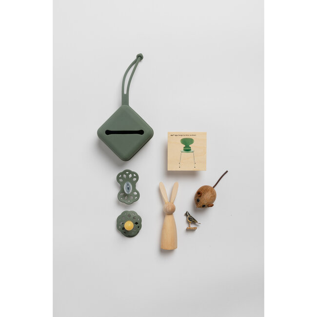 BIBS - Colour Fopspeen - Rond - Maat 1 - Vanilla/Pine - 2 Stuks