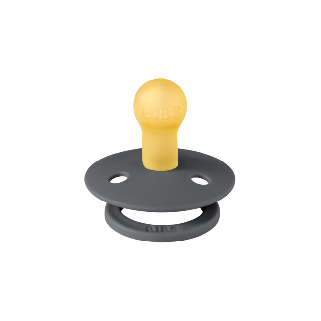 BIBS - Colour Fopspeen - Rond - Maat 2 - Sand/Iron - 2 Stuks