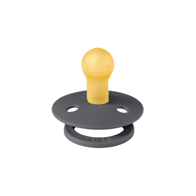 BIBS - Colour Fopspeen - Rond - Maat 3 - Sand/Iron - 2 Stuks