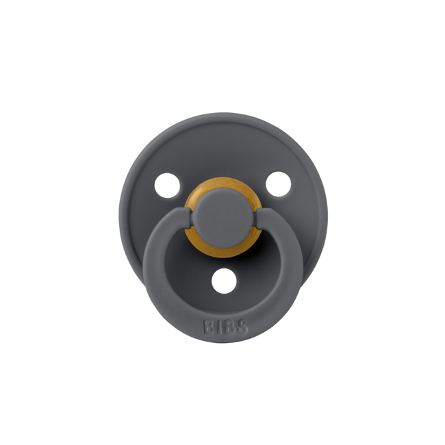 BIBS - Colour Fopspeen - Rond - Maat 3 - Sand/Iron - 2 Stuks