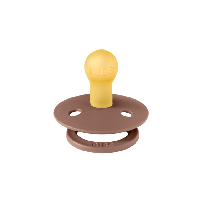 BIBS - Colour Fopspeen - Rond - Maat 3 - Woodchuck/Blush - 2 Stuks