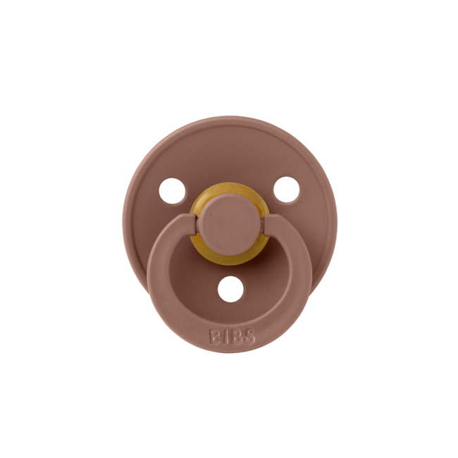 BIBS - Colour Fopspeen - Rond - Maat 3 - Woodchuck/Blush - 2 Stuks