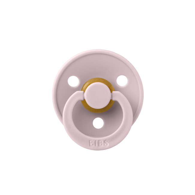 BIBS - Colour Fopspeen - Rond - Maat 1 - Pink Plum/Elderberry - 2 Stuks