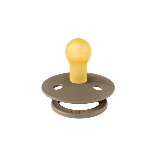 BIBS - Colour Fopspeen - Rond - Maat 1 - Mocha/Dark Oak - 2 Stuks