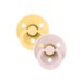 Bibs BIBS - Colour Fopspeen - Rond - Maat 2 - Pale Butter/Petal - 2 Stuks