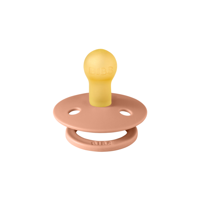 BIBS - Colour Fopspeen - Rond - Maat 2 - Vanilla/Peach - 2 Stuks