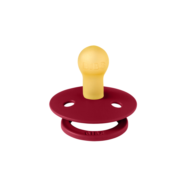 BIBS - Colour Fopspeen - Rond - Maat 2 - Coral/Ruby - 2 Stuks