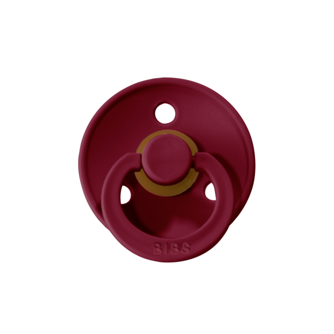 BIBS - Colour Fopspeen - Rond - Maat 2 - Coral/Ruby - 2 Stuks