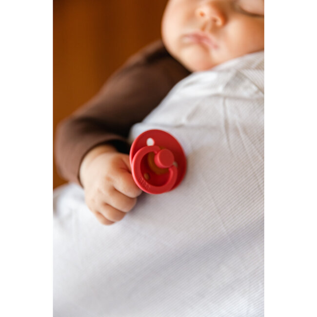 BIBS - Colour Fopspeen - Rond - Maat 1 - Dusty Pink/Coral - 2 Stuks