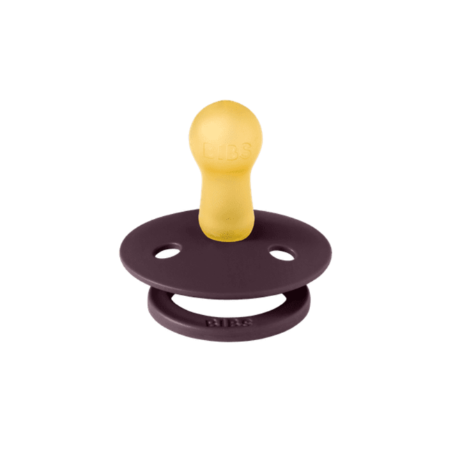 BIBS - Colour Fopspeen - Rond - Maat 1 - Petal/Plum - 2 Stuks