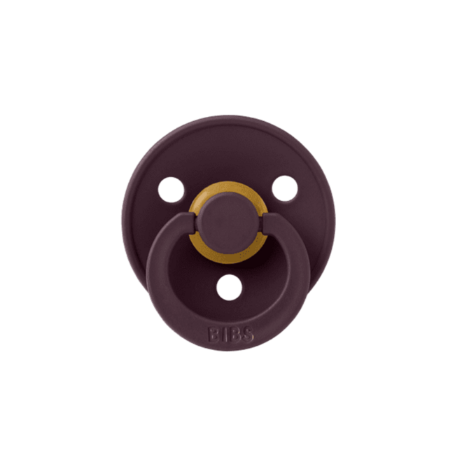 BIBS - Colour Fopspeen - Rond - Maat 1 - Petal/Plum - 2 Stuks