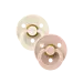 Bibs BIBS - Colour Fopspeen - Rond - Maat 3 - Ivory/Blush - 2 Stuks