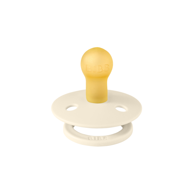 BIBS - Colour Fopspeen - Rond - Maat 2 - Ivory/Blush - 2 Stuks