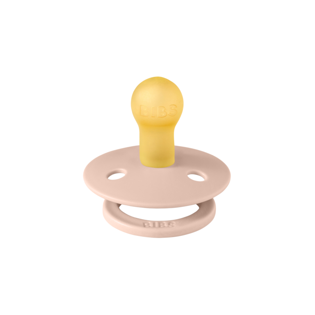 BIBS - Colour Fopspeen - Rond - Maat 2 - Ivory/Blush - 2 Stuks