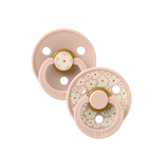 Bibs BIBS – Studio Collection - Fopspeen - Rond – Jasmine/Blush – Maat 1 – 2 Stuks