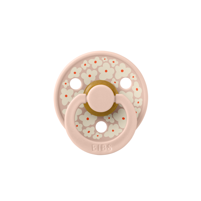 BIBS – Studio Collection - Fopspeen - Rond – Jasmine/Blush – Maat 2 – 2 Stuks