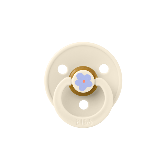 BIBS – Studio Collection - Fopspeen - Rond – Jasmine/Ivory – Maat 2 – 2 Stuks