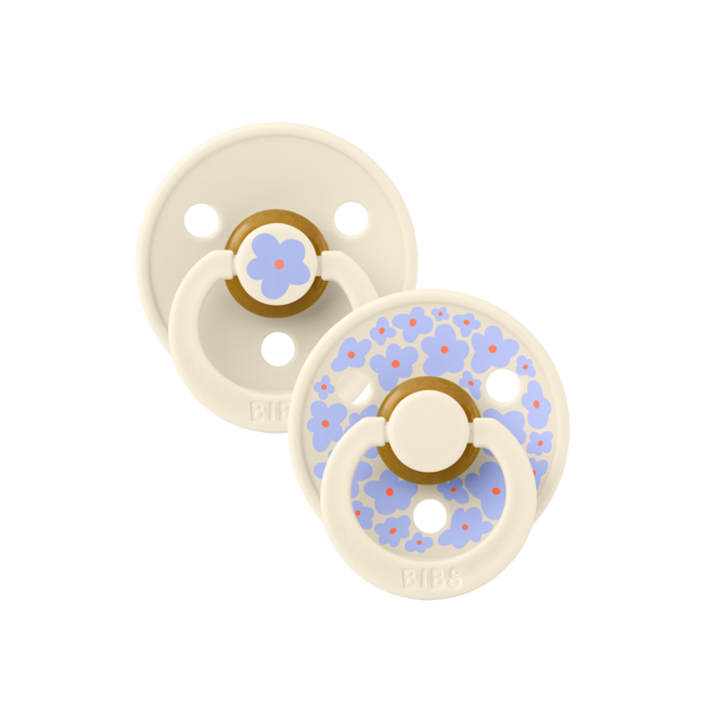BIBS – Studio Collection - Fopspeen - Rond – Jasmine/Ivory – Maat 1 – 2 Stuks