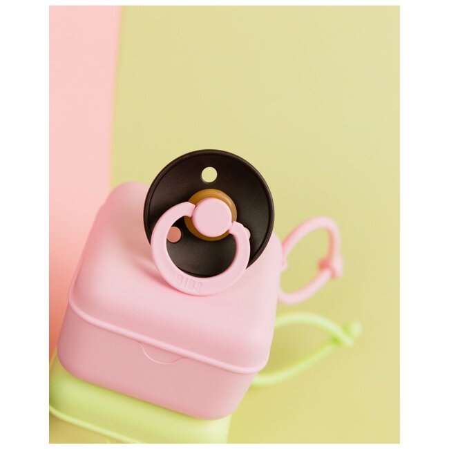 BIBS – Studio Collection - Fopspeen - Rond – Dusky Lilac/Plum – Maat 1 – 2 Stuks