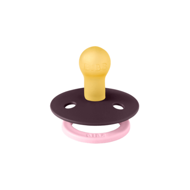 BIBS – Studio Collection - Fopspeen - Rond – Dusky Lilac/Plum – Maat 1 – 2 Stuks