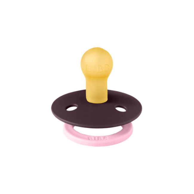 BIBS – Studio Collection - Fopspeen - Rond – Dusky Lilac/Plum – Maat 2 – 2 Stuks