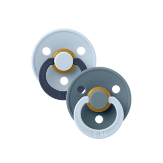 Bibs BIBS – Studio Collection - Fopspeen - Rond – Baby Blue/Petrol – Maat 2 – 2 Stuks