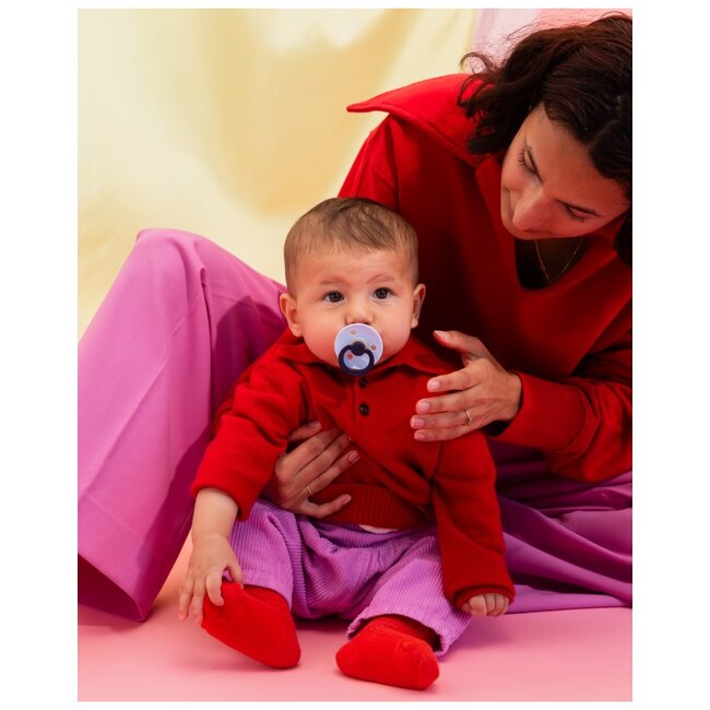 BIBS – Studio Collection - Fopspeen - Rond – Baby Blue/Petrol – Maat 3 – 2 Stuks