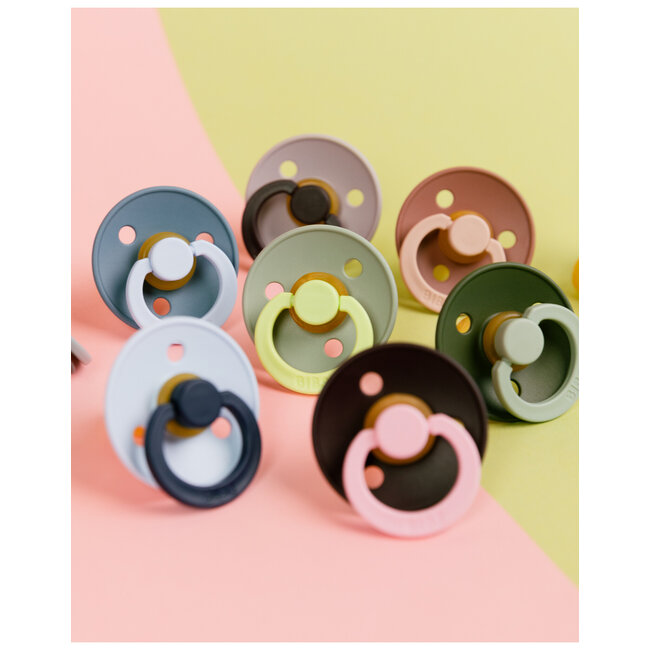 BIBS – Studio Collection - Fopspeen - Rond – Sage/Hunter Green – Maat 1 – 2 Stuks