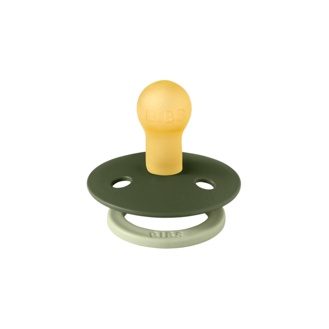 BIBS – Studio Collection - Fopspeen - Rond – Sage/Hunter Green – Maat 1 – 2 Stuks