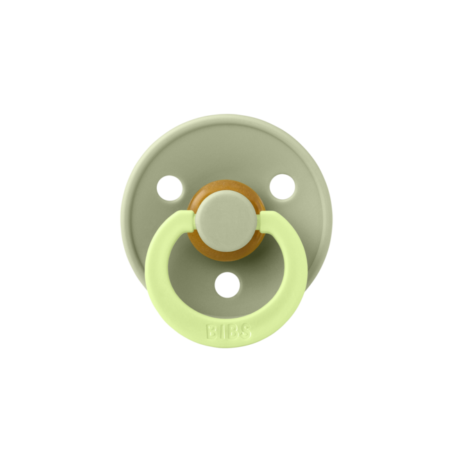 BIBS – Studio Collection - Fopspeen - Rond – Sage/Hunter Green – Maat 1 – 2 Stuks